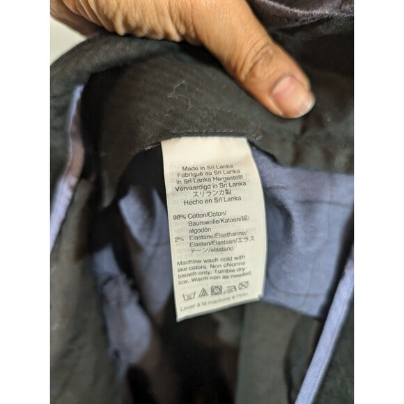 J. Crew Pants Men Sz 34 Navy Plaid Ludlow Slim Fit Straight Leg Chino Trousers - Picture 9 of 11